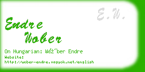 endre wober business card